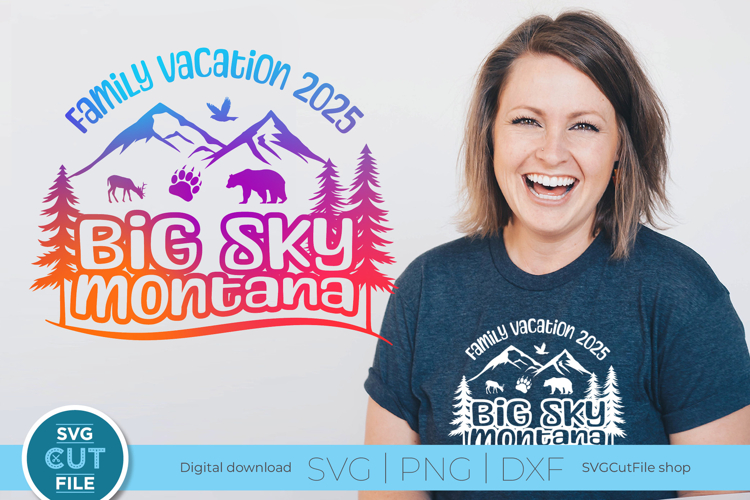 2025 Big Sky Montana svg - Big Sky Family vacation or Trip