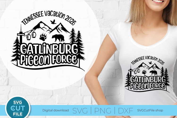 2026 Gatlinburg Pigeon Forge svg - Tennessee Family Trip