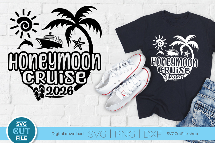 2026 Honeymoon Cruise svg for Newly Married Wife and Husband