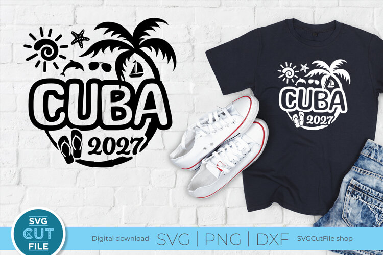 2027 Cuba svg - Cuba Caribbean Vacation or Trip Design example image 1