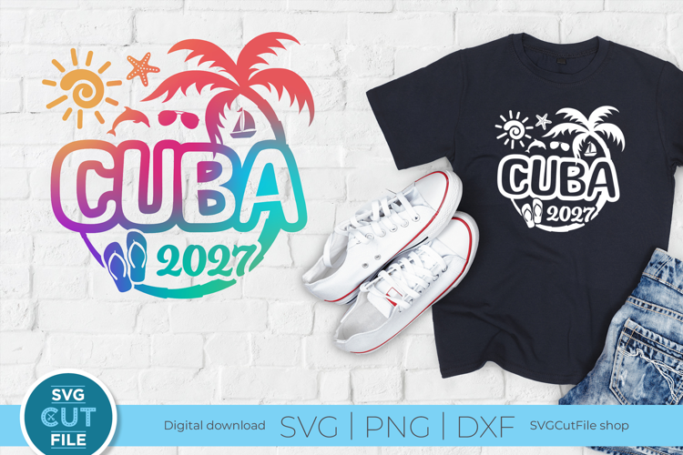 2027 Cuba svg - Cuba Caribbean Vacation or Trip Design