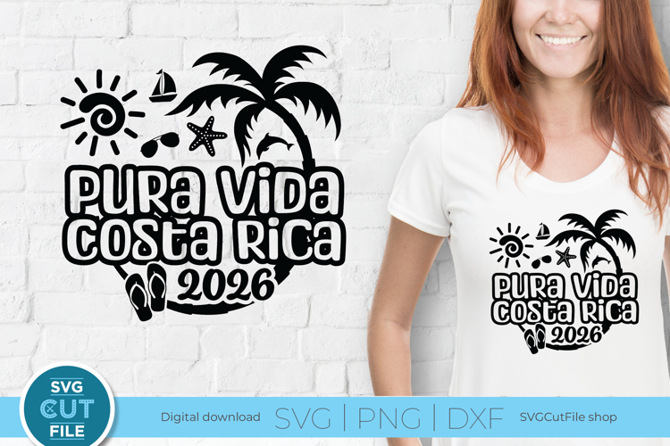 2026 Pura Vida Costa Rica svg - Costa Rica Vacation or Trip