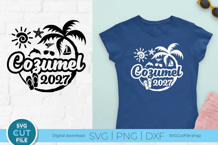 2027 Cozumel svg - Cozumel Mexico Vacation or Trip Desig