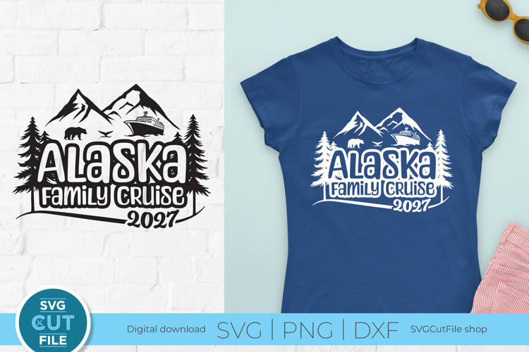 2027 Alaska Family Cruise SVG, Family vacation