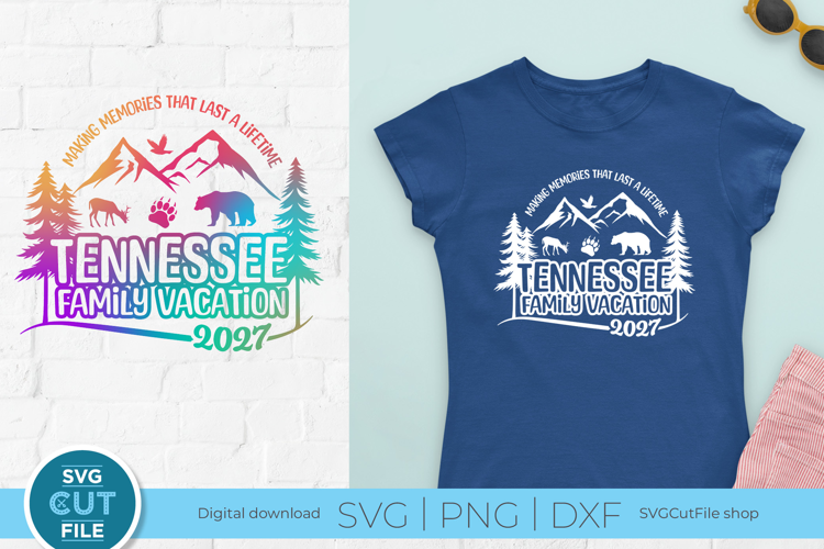 2027 Tennessee SVG for a Family Trip or Vacation -TN Family