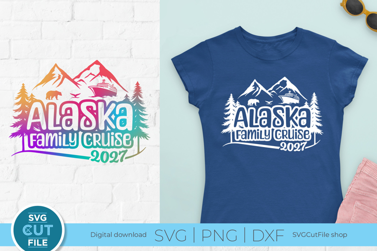 2027 Alaska Family Cruise SVG, Family vacation