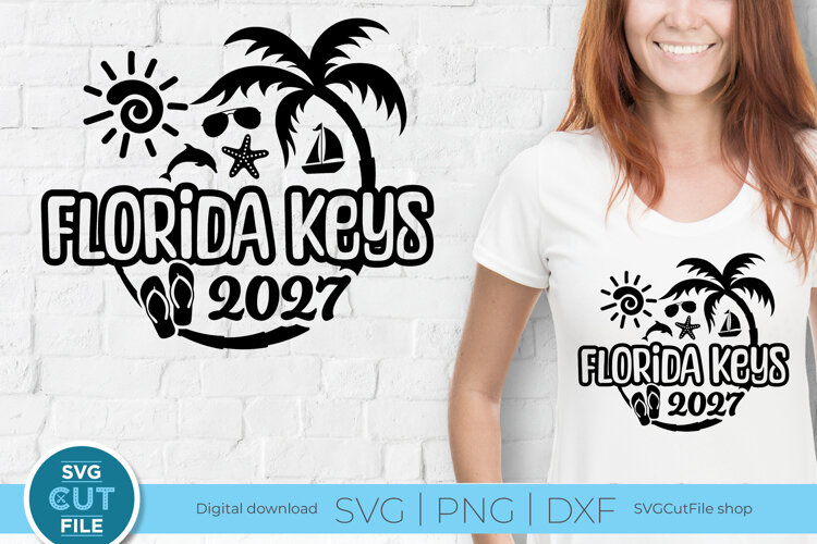2027 Florida Keys svg - Great for a Florida Trip or Vacation example image 1