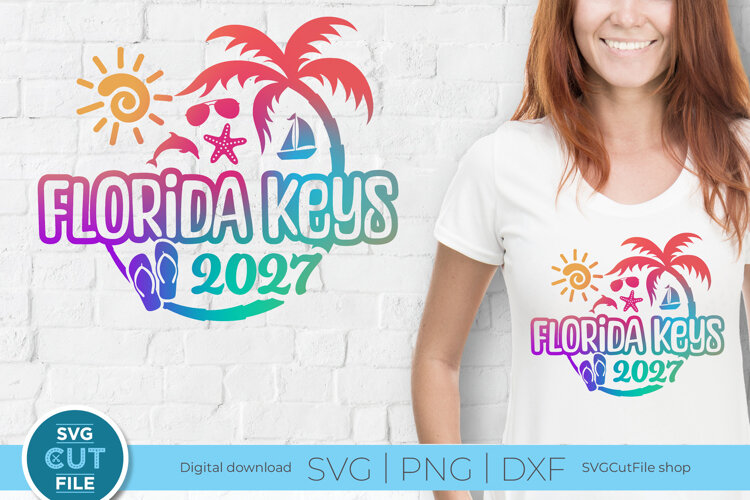 2027 Florida Keys svg - Great for a Florida Trip or Vacation example image 1