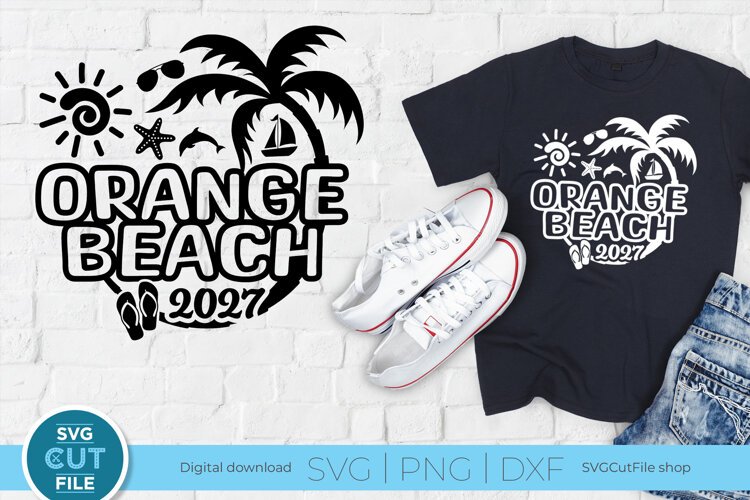 2027 Orange Beach svg -Orange Beach Alabama Vacation or Trip example image 1