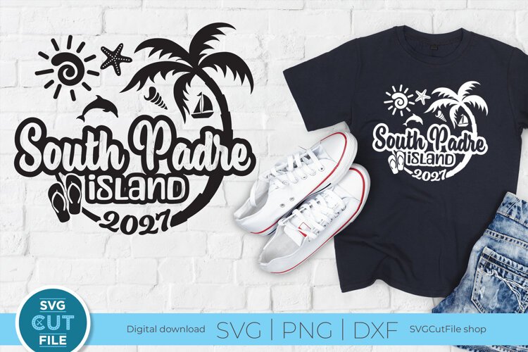South Padre Island, Texas SVG for Cricut or Silhouette 2027 example image 1