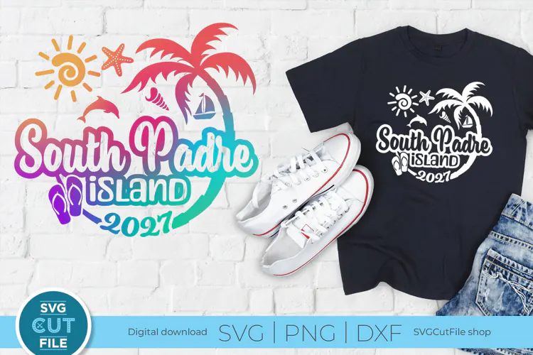 South Padre Island, Texas SVG for Cricut or Silhouette 2027