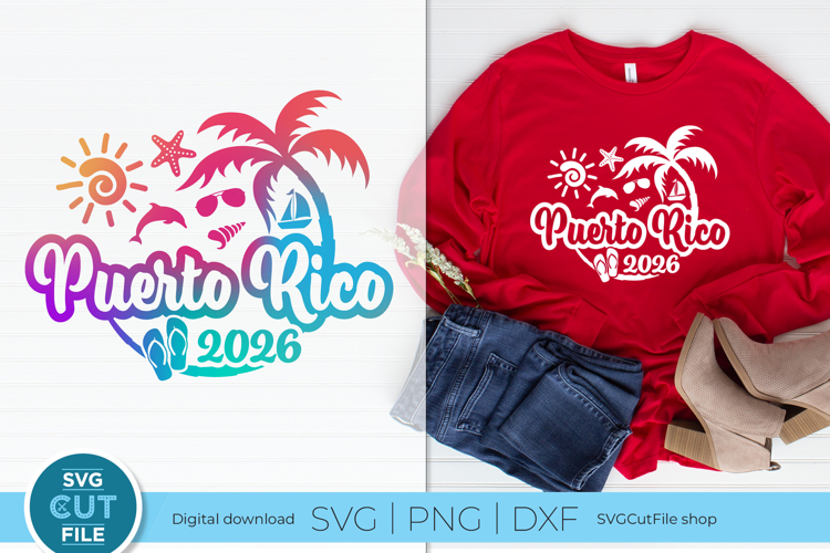 2026 Puerto Rico svg - Puerto Rico Vacation or Trip Design