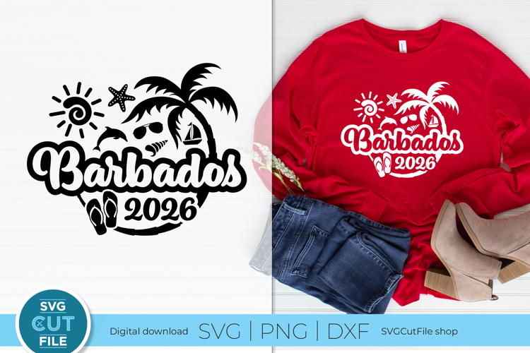 2026 Barbados svg - Barbados Vacation or Trip Design