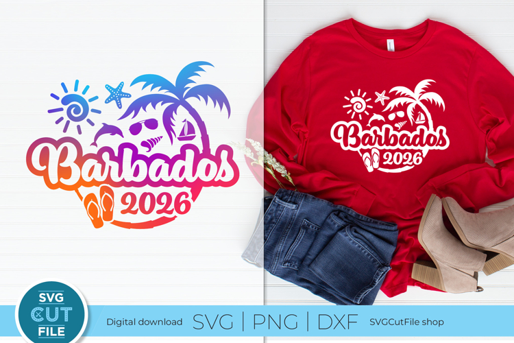 2026 Barbados svg - Barbados Vacation or Trip Design