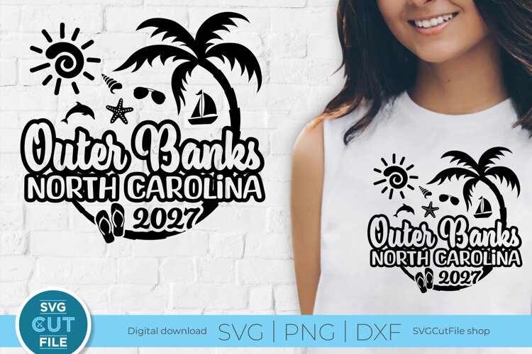 2027 Outer Banks North Carolina svg - Outer Banks Vacation example image 1