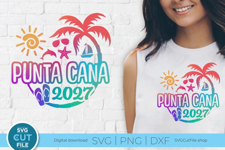 2027 Punta Cana svg - Dominican Republic Vacation or Trip example image 1