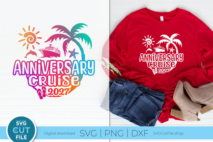 2027 Anniversary Cruise svg for Wife and Husband Trip example image 1