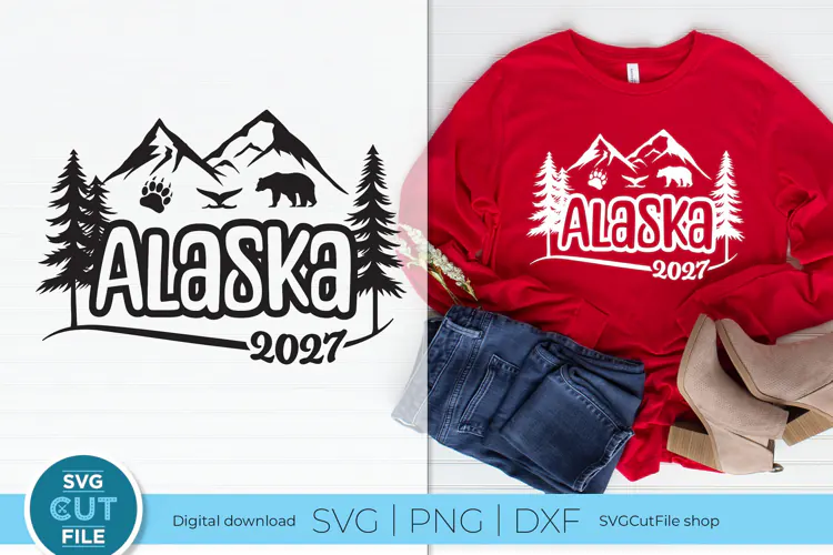 2027 Alaska svg - Alaska vacation or Trip svg
