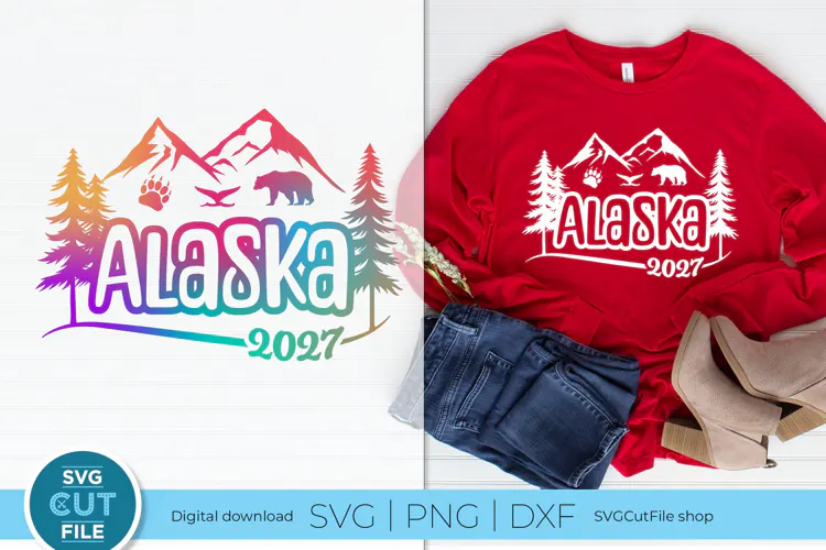 2027 Alaska svg - Alaska vacation or Trip svg