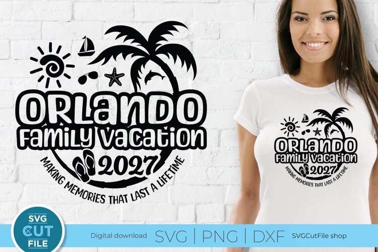 2027 Orlando Family Vacation svg - Orlando Florida svg example image 1