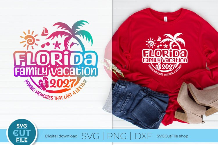 Florida Family Vacation 2027 svg - Great for a Florida trip example image 1