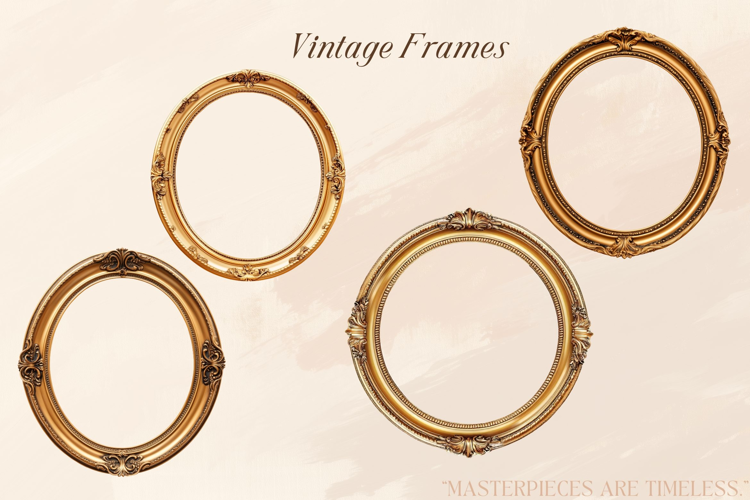 Renaissance Golden Oval Frames