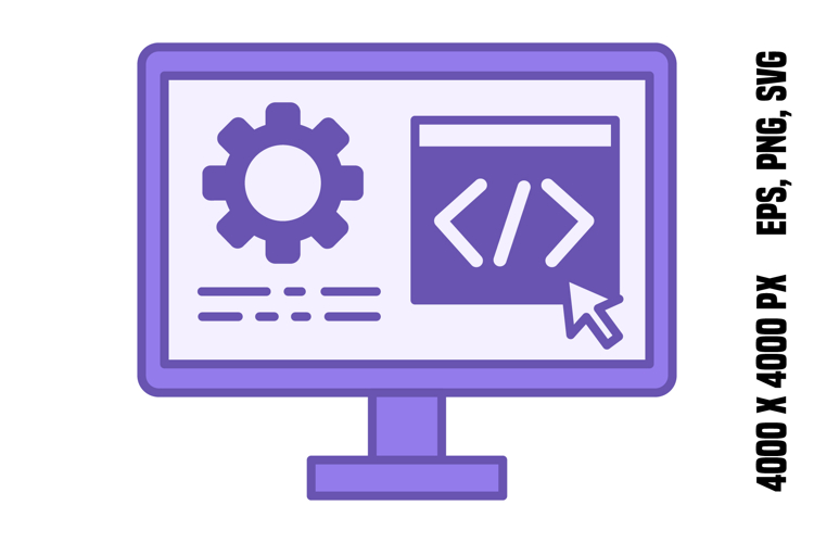 Colored Software Development Icon