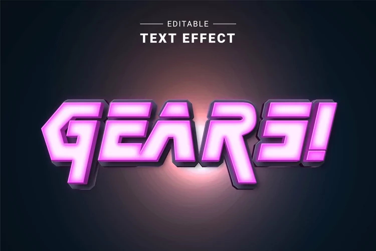 Editable Text Effect for Illustrator. Vector Graphic styles