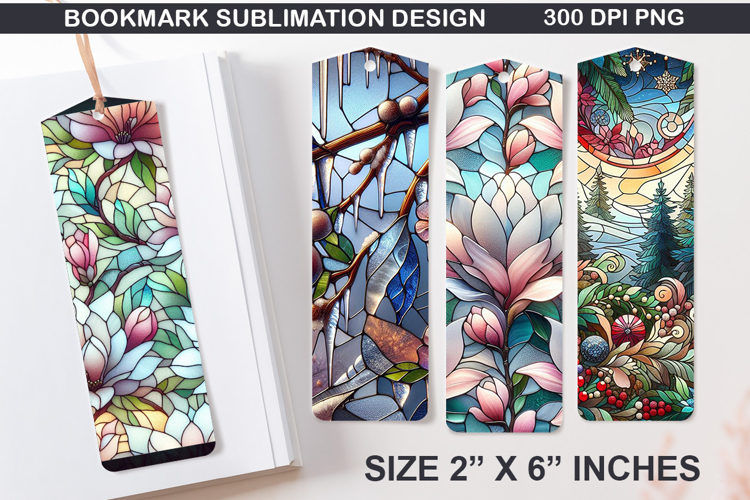 Winter Bookmarks Sublimation - 4 Bookmark Design