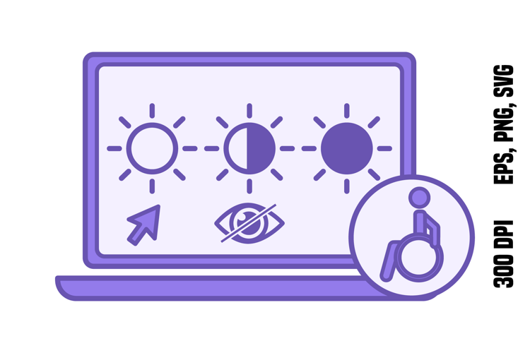 Purple High Contrast Mode Icon