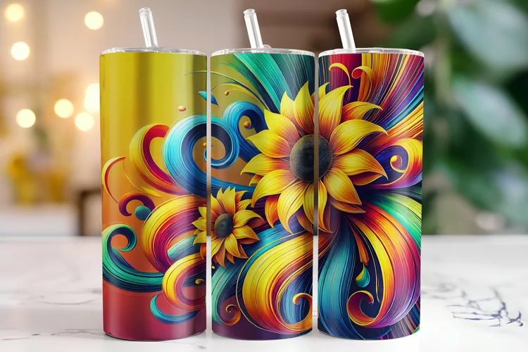 Sunflowers Tumbler Wrap | Sublimation | Tumblers