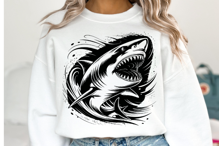 Shark Silhouette Image 19