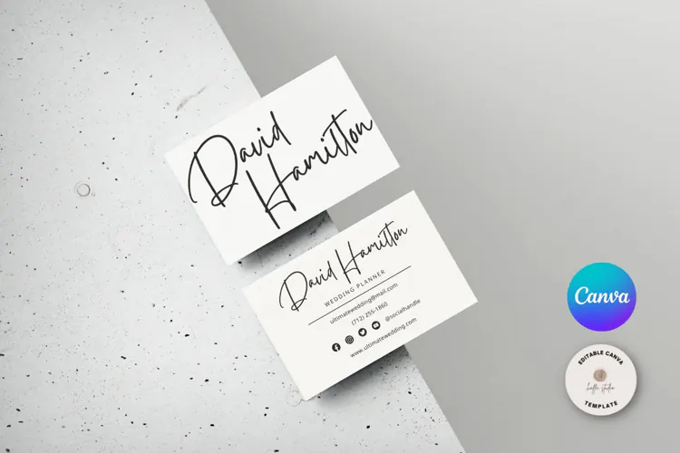 Canva | Printable Modern Business Card Template