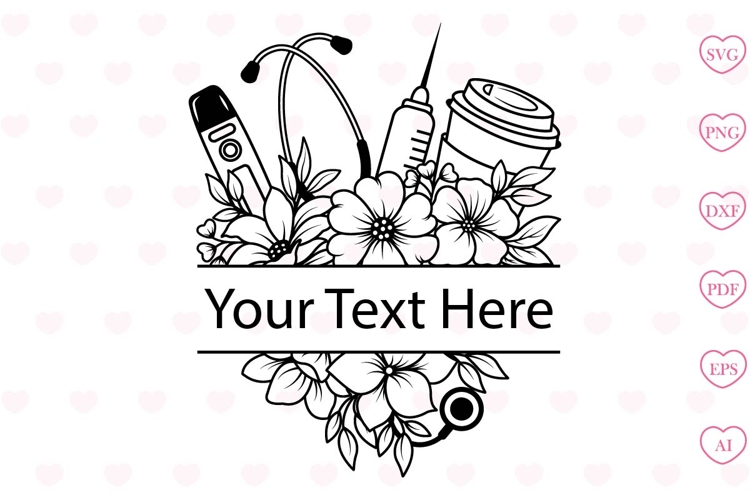 Nurse Monogram Svg Image 2