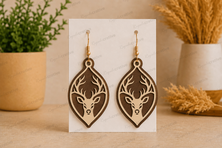 Christmas Earrings Laser Cut SVG File,Christmas Earrings SVG