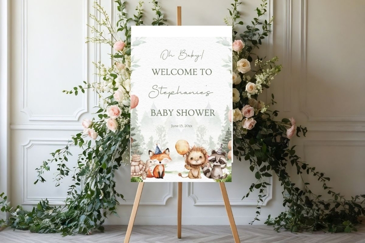 Baby Shower Welcome Sign Template 149