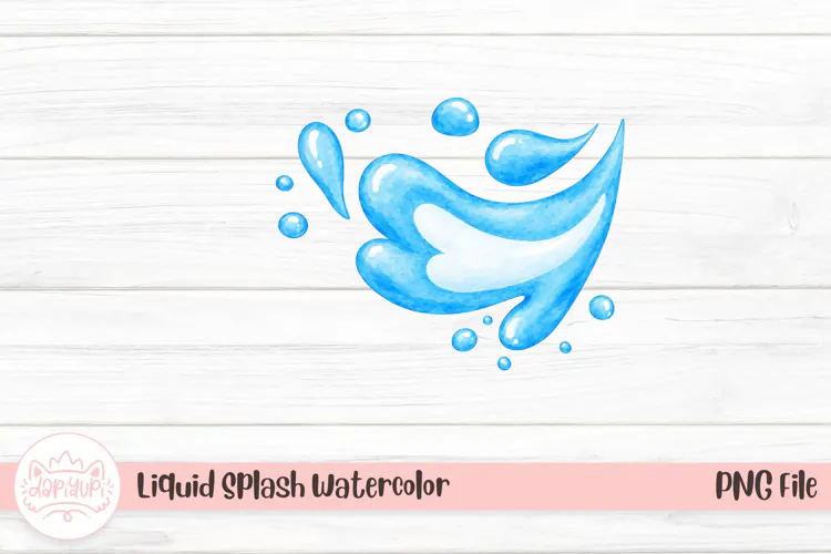 Liquid Splash Watercolor | Water Illustration