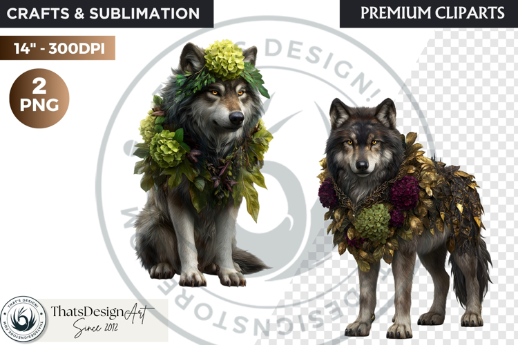 Watercolor Mystic Wols Fantasy Clipart PNG Graphics