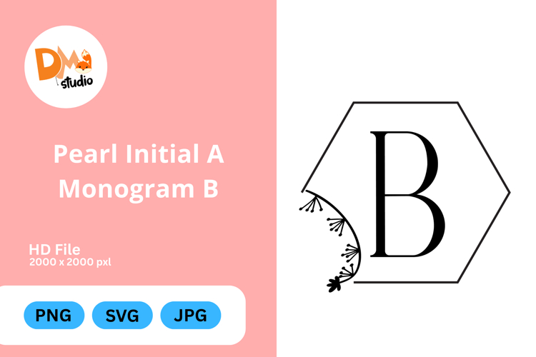 Pearl Monogram Svg Image 2