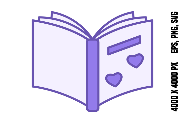 Colored Book Icon