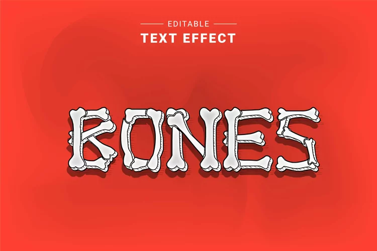 Editable Text Effect for Illustrator. Vector Graphic styles