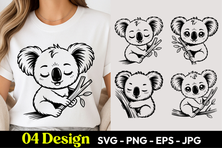 Kawaii Koala SVG PNG