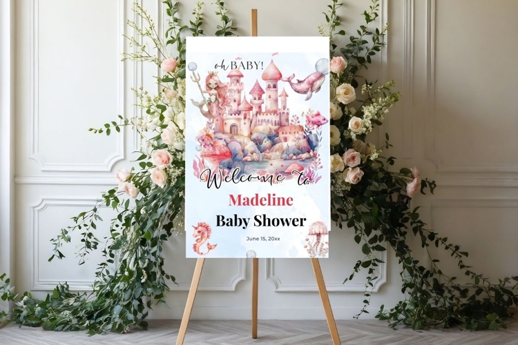 Baby Shower Welcome Sign Template 174
