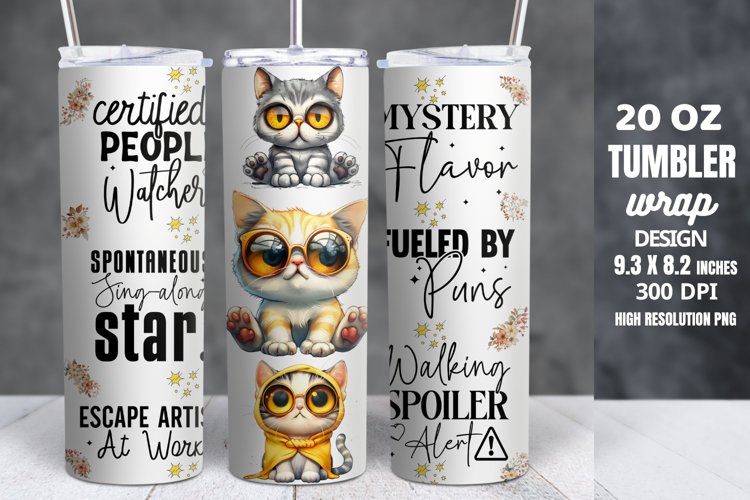 Funny Quotes 20oz Skinny Tumbler Sublimation example image 1