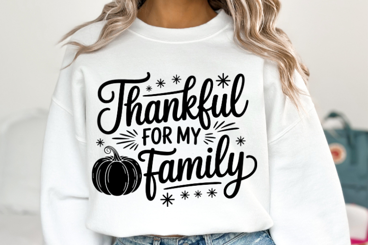 Thankful for my Family Svg | Halloween Svg | Shirt Svg