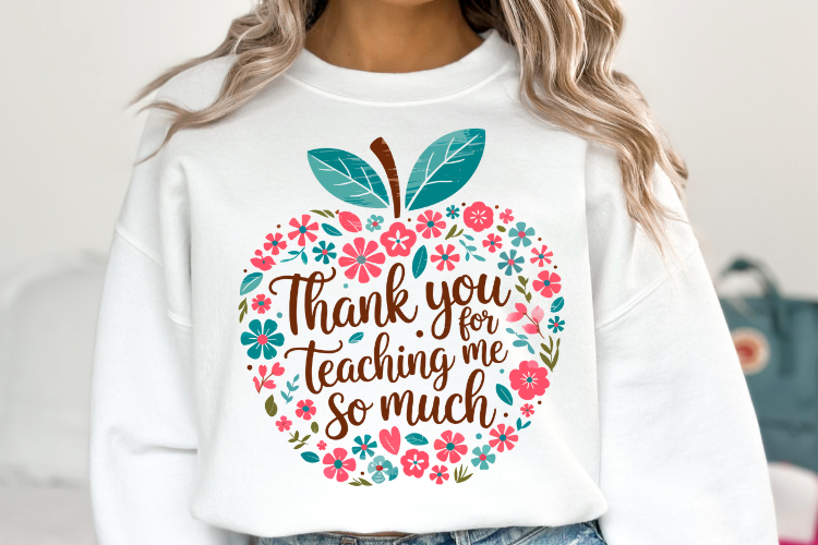 Thank you for Teaching me svg | Svg Cut Files | Shirt Svg