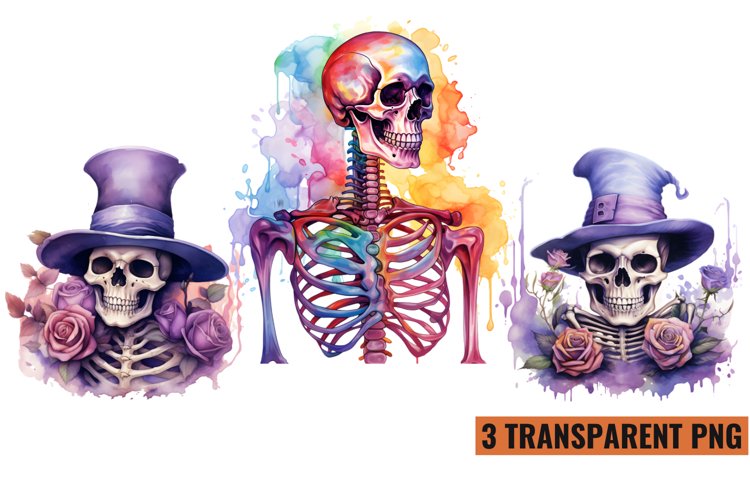 Watercolor Pink Halloween Sublimation, PNG