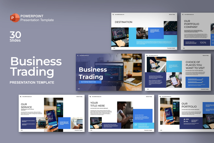 Business Traiding PowerPoint Template