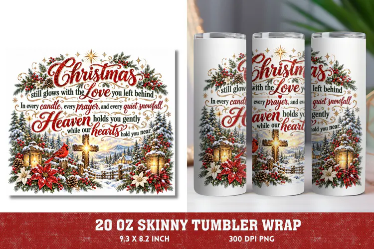 Light of the World 20oz Tumbler Wrap, Christian Christmas Na