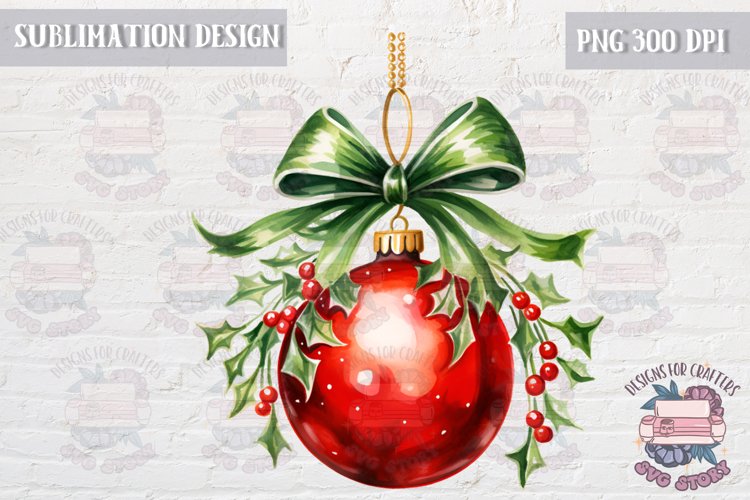 Christmas Ball Ornament Clipart Image 22